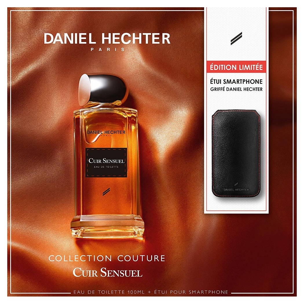 DANIEL HECHTER - Coffret Parfum Cuir Sensuel 100 ML avec Etui pour  Smartphone