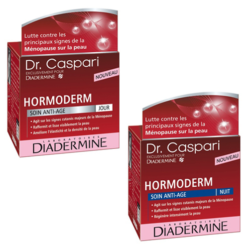 DIADERMINE - Pack Soins anti-ge de jour et de nuit Hormoderm Mnopause du Dr. Caspari