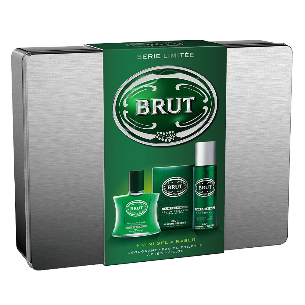 BRUT - Coffret Brut Original Eau de Toilette + Après Rasage + Déodorant +  Gel à raser