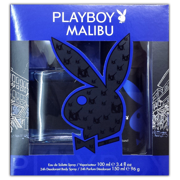 PLAYBOY - Coffret Homme Eau de Toilette + Déodorant 24h Malibu