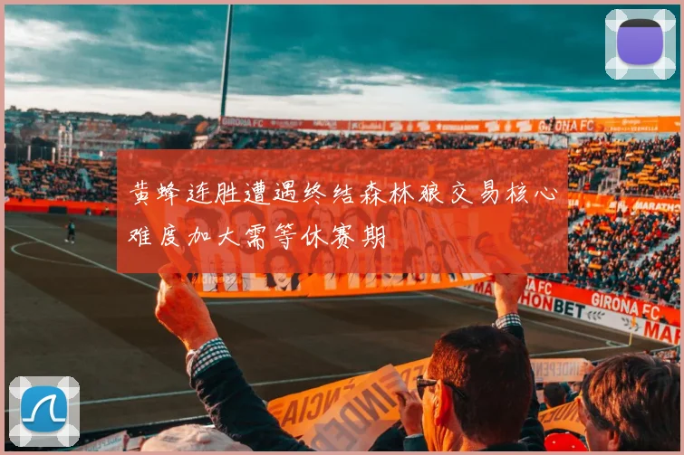 黄蜂连胜遭遇终结森林狼交易核心难度加大需等休赛期